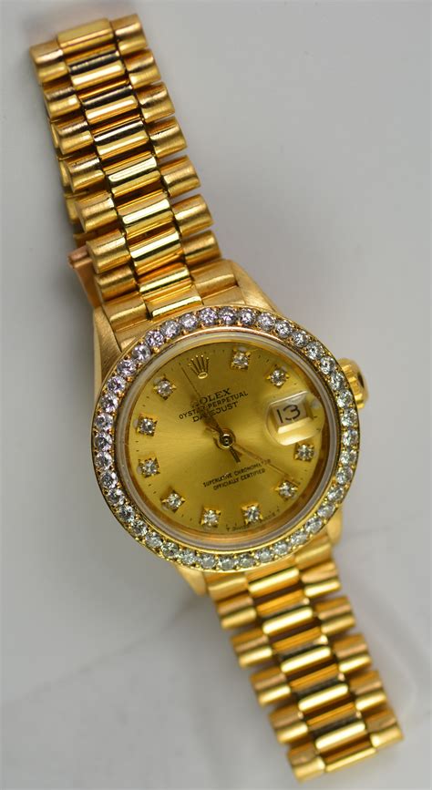 rolex armreif gold|rolex gold diamond dial.